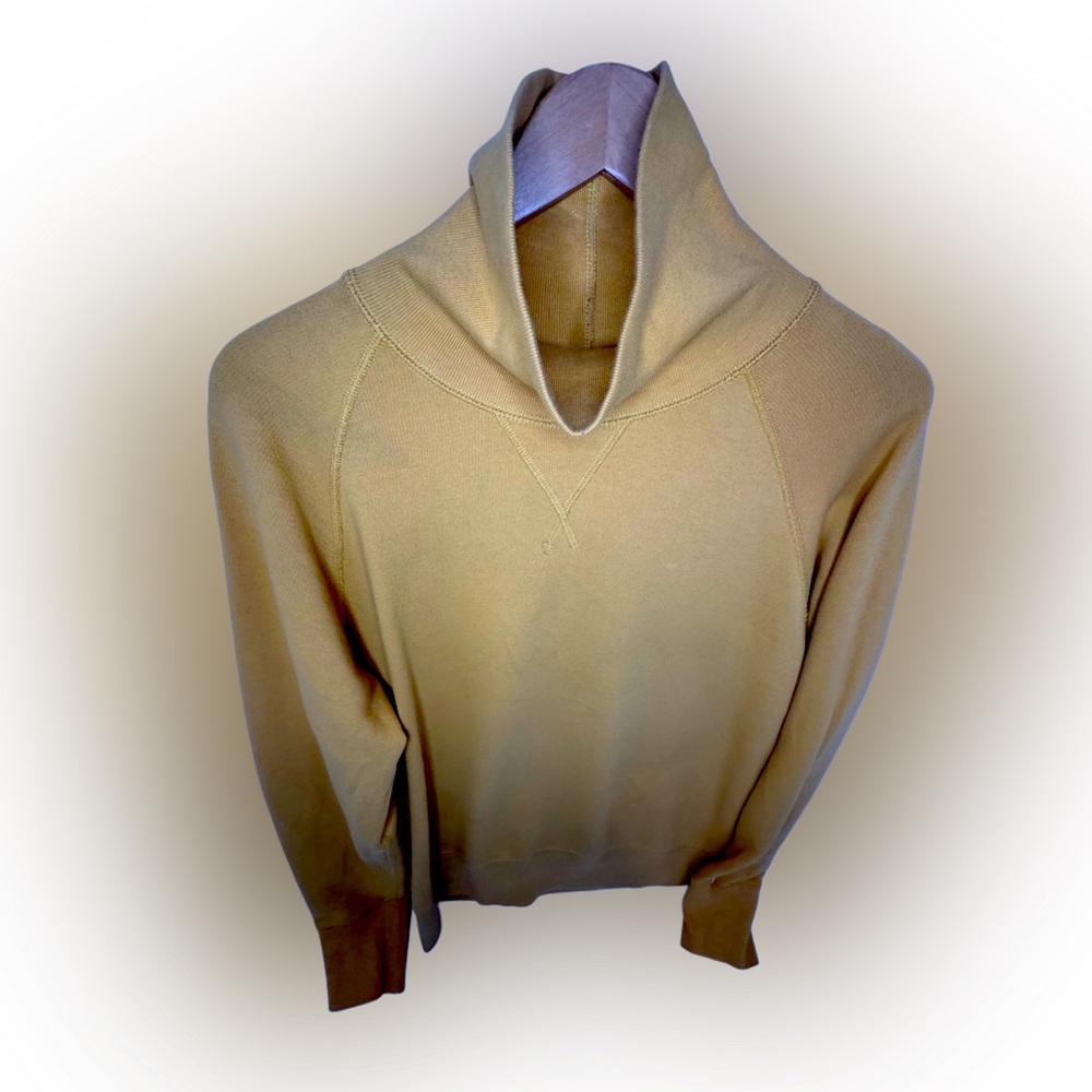 Vintage 80s Todd Snyder x Champion Sweatshirt Size Medium Yellow Turtleneck